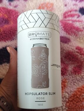 BrüMate Hopsulator Slim - Rose Floral Can Cooler